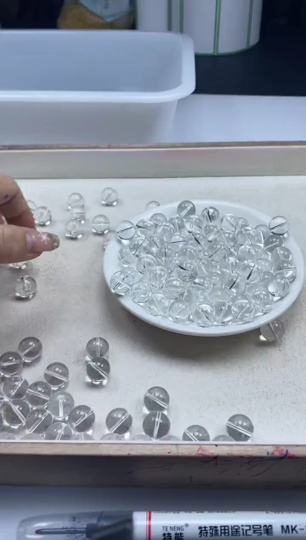 【闪购商品】水晶颈饰未镶嵌w187白水晶12mm*5颗