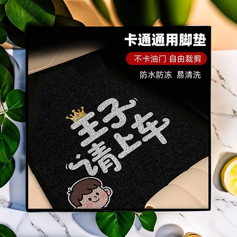 男女防水防滑小单独丝圈汽车脚垫主驾驶地垫车载用品防水耐磨脚垫