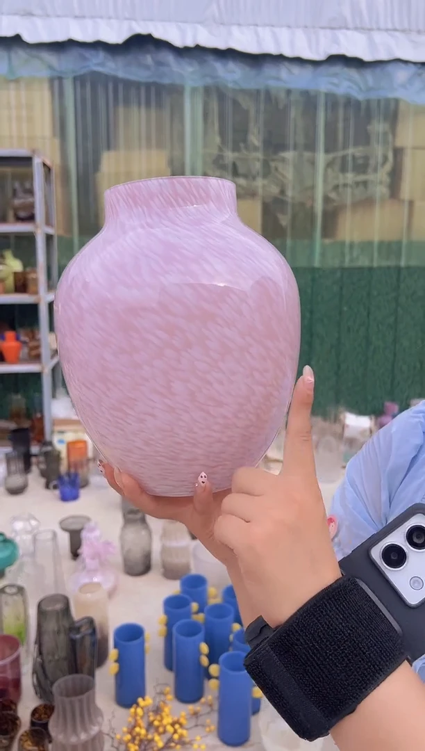 玻璃可插鲜花用于客厅装饰