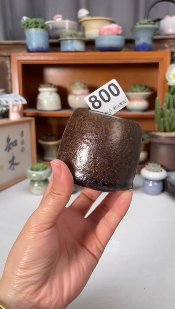 瓷片800知木小芳花盆