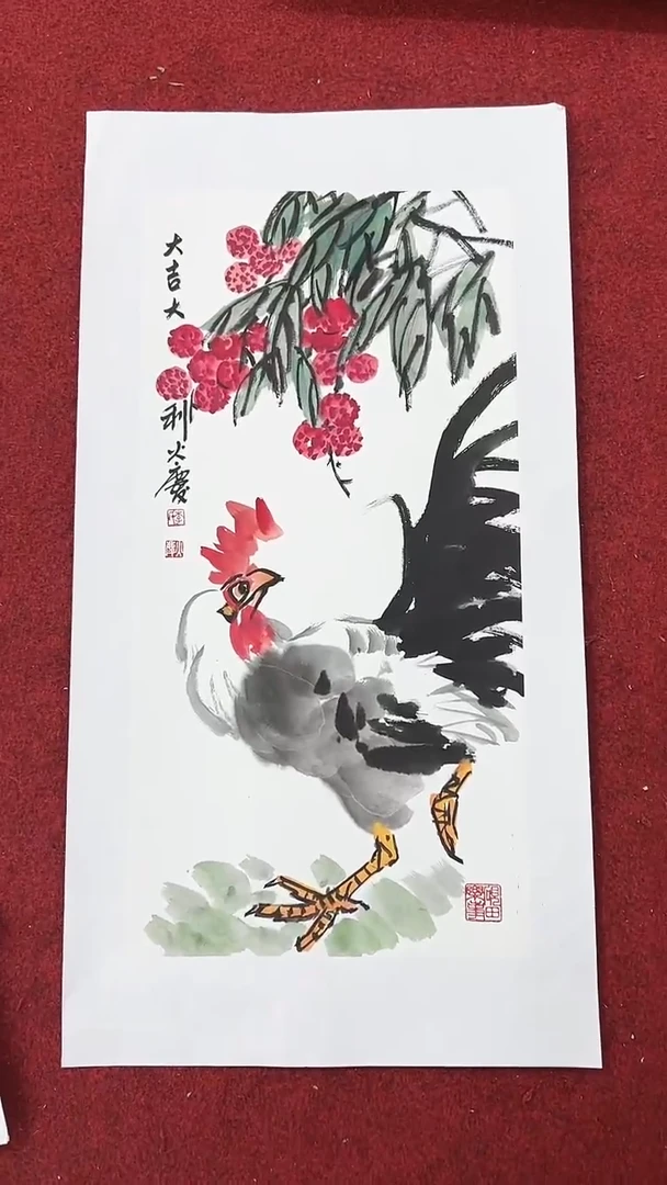 国画李火庆/国画/花鸟
