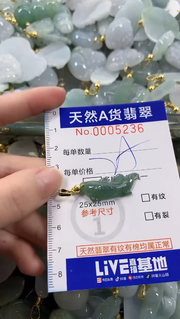 颈饰未镶嵌翡翠天然A货翡翠