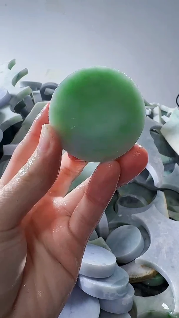 裸石翡翠缅甸翡翠A货文82