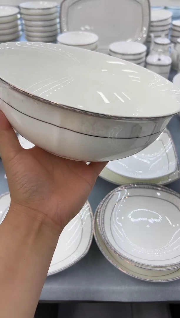 骨瓷玲珑9金鼎1个送大勺一个12方鱼1个