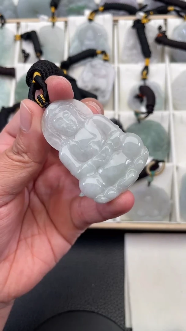 颈饰未镶嵌翡翠天然缅甸翡翠A货323