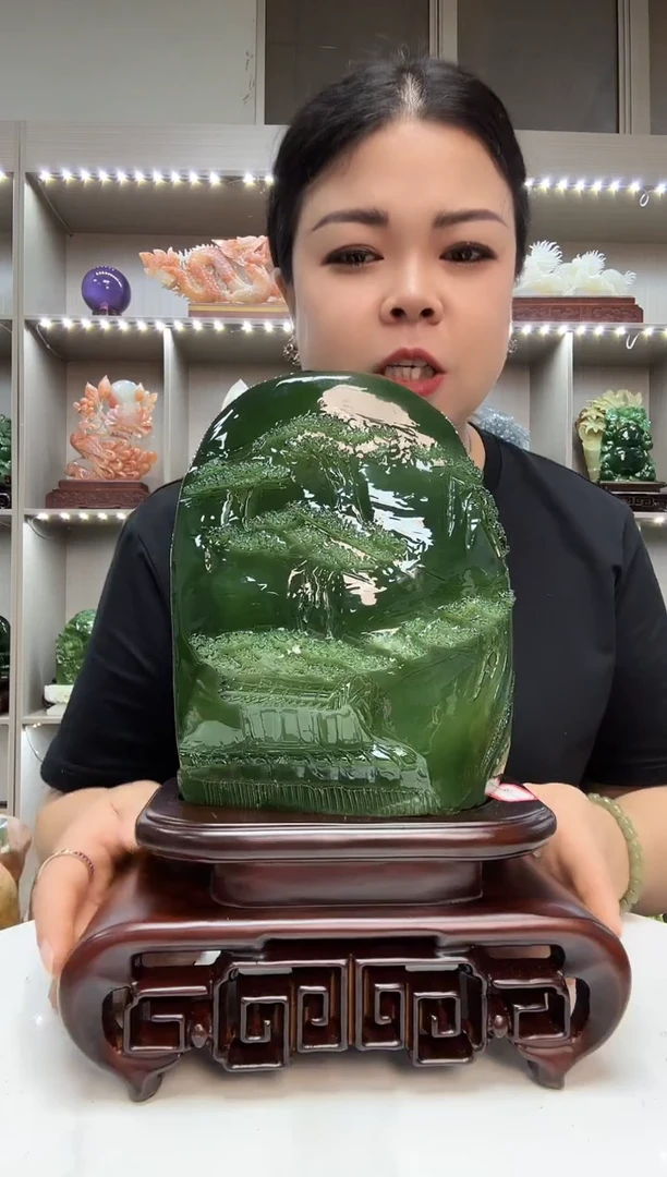 石材天然岫岩玉摆件