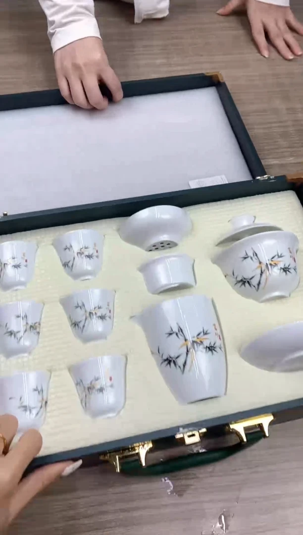 羊脂玉富竹礼盒装