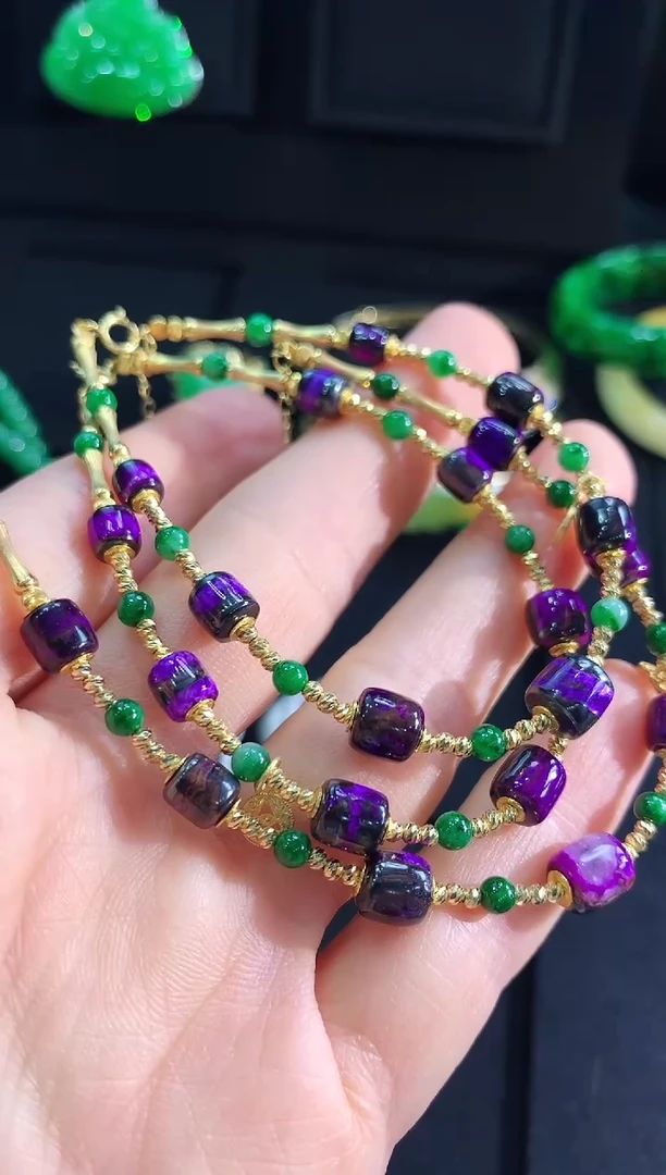 【闪购商品】苏纪石（舒俱来）手链18K金镶嵌手链（多样性发货发一条）