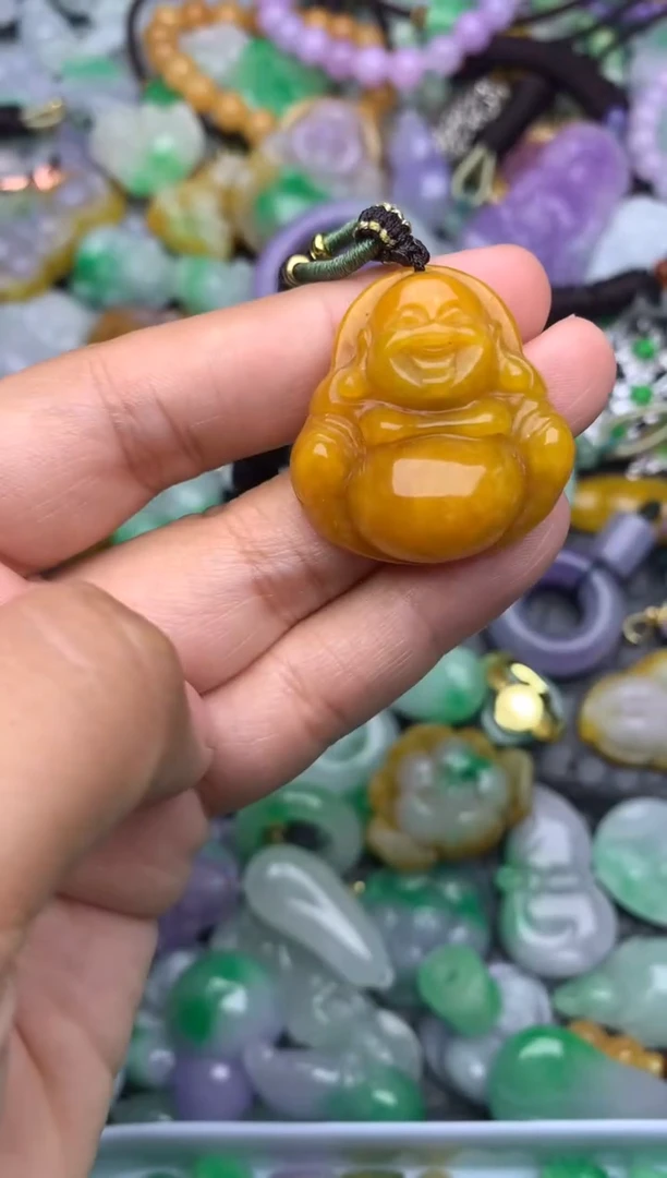 颈饰未镶嵌翡翠缅甸翡翠吊坠