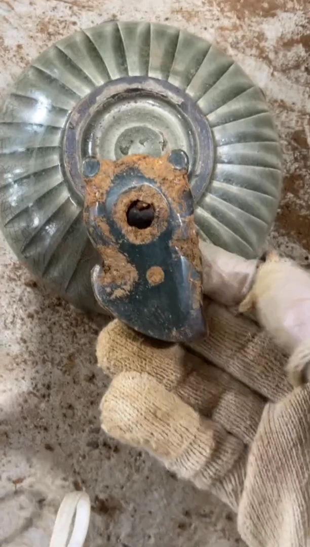 瓷片手工，手绘，陶瓷