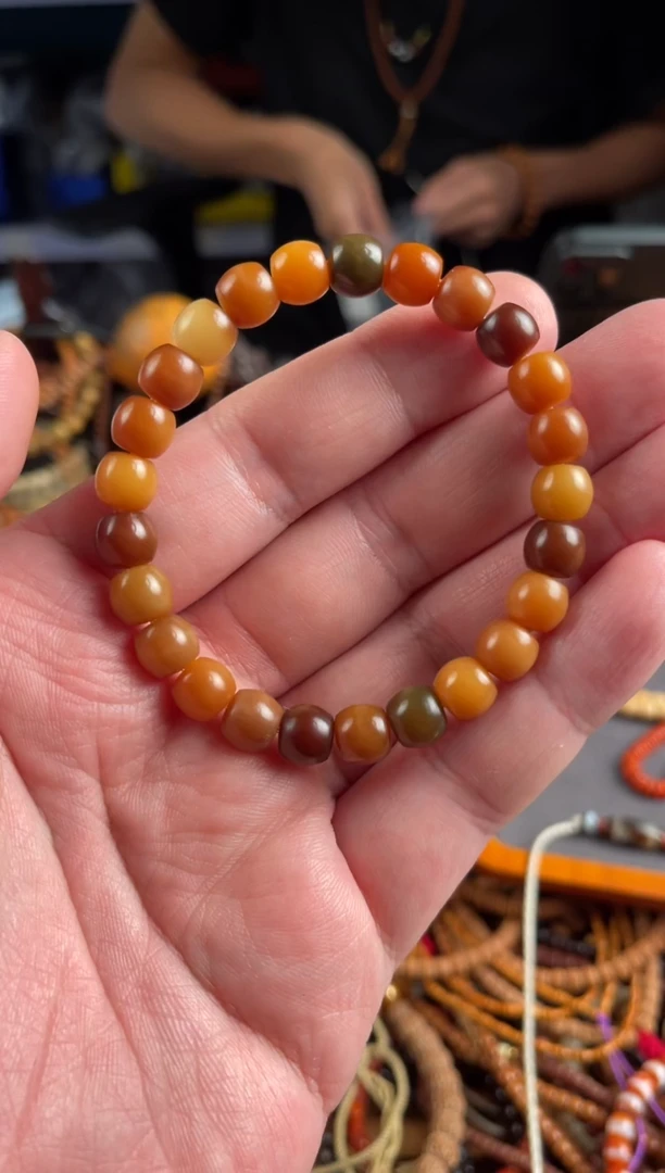 手串白玉菩提王胖子文玩工作室菩提根多宝9*8