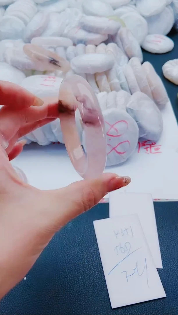 未镶嵌手镯石英质玉K351-56-57
