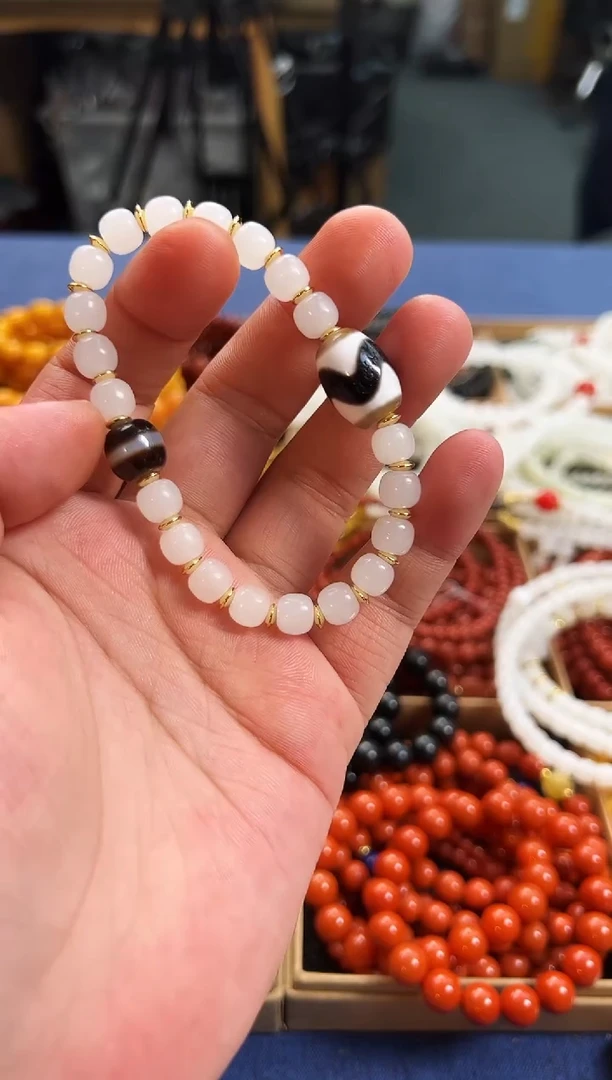 未镶嵌手串和田玉8+