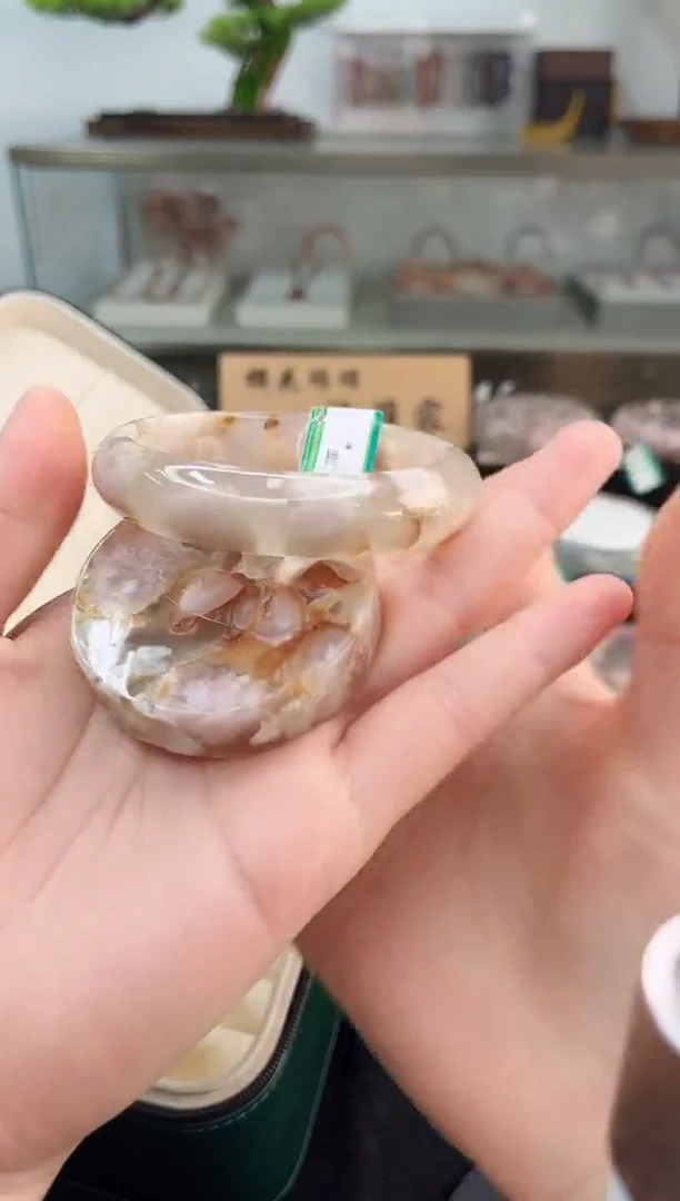 未镶嵌手镯石英质玉57圈口（赠品镯心）36658297