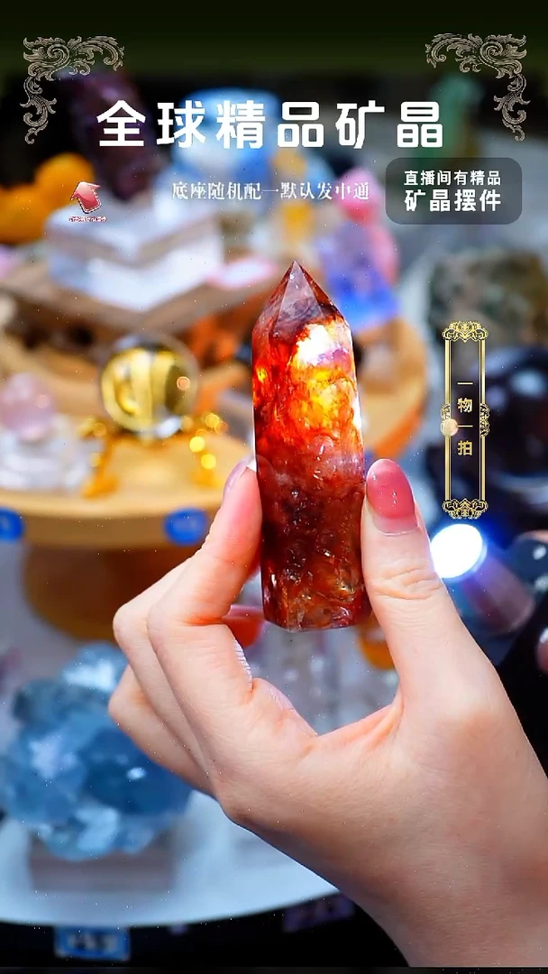 石材胶花水晶柱111