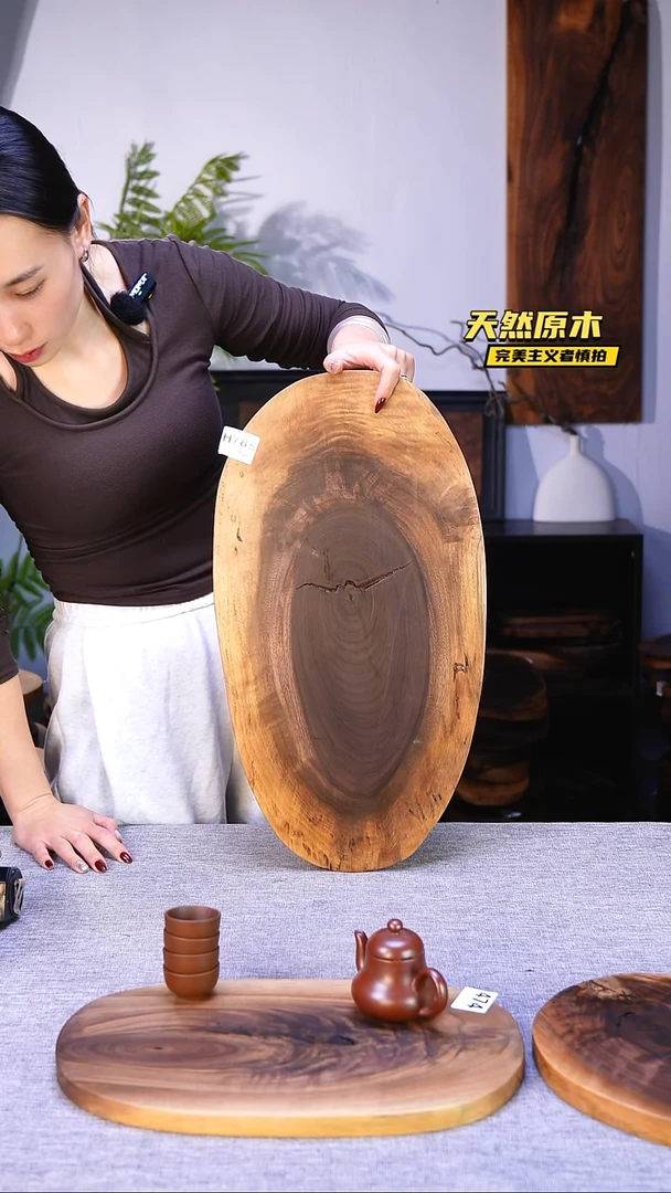 木北美黑胡桃原木.干裂疤结不属于商品质量问题完美主义者慎拍