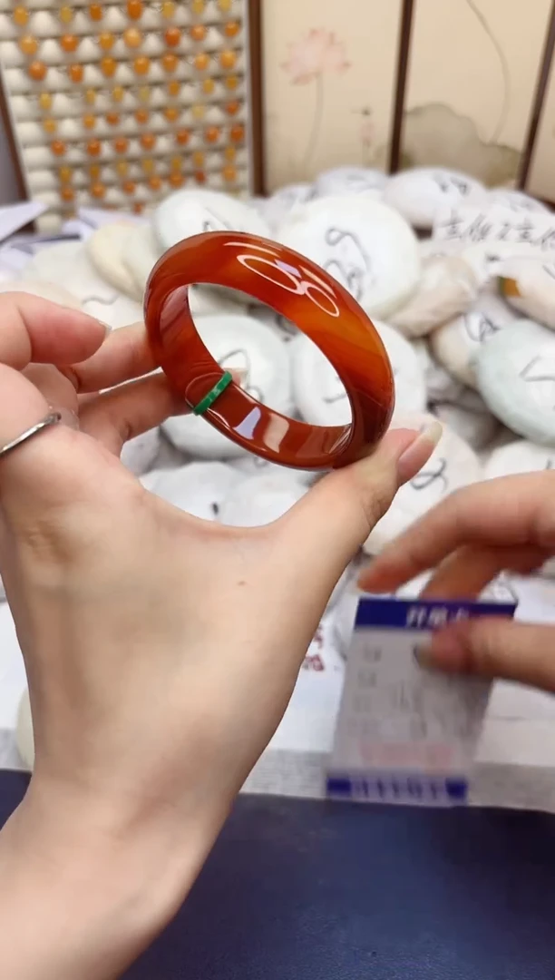 石英质玉手镯未镶嵌169-玛瑙-圈口56