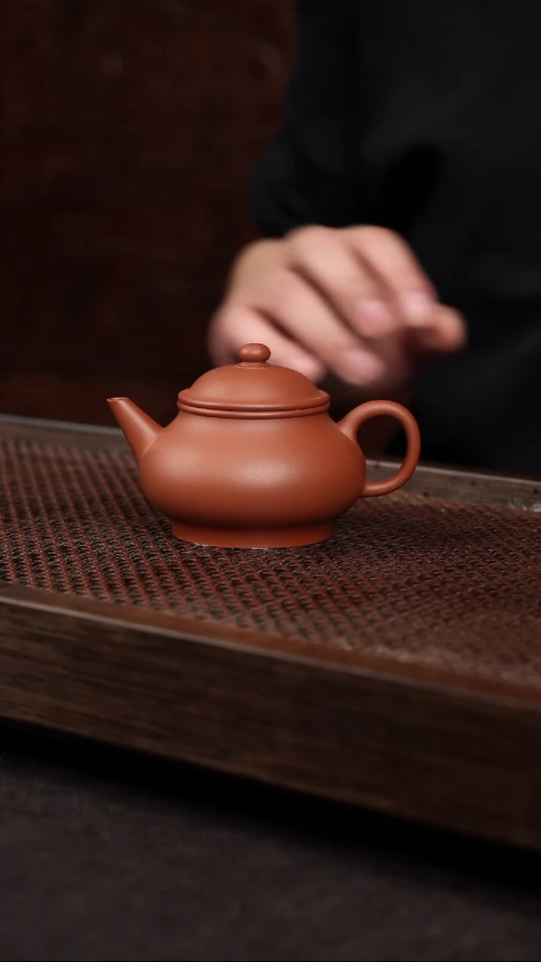 【闪购商品】紫砂茶壶朱泥孟成水平