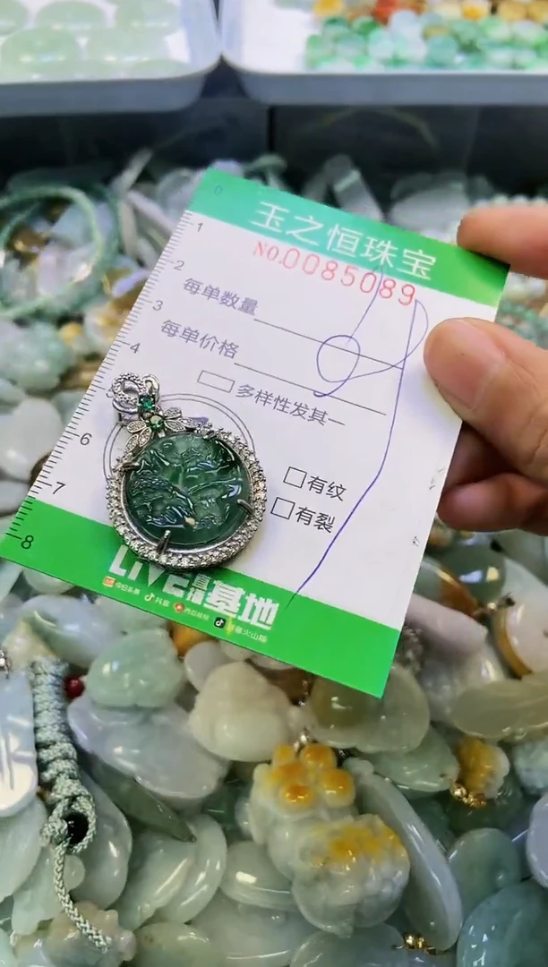 翡翠未镶嵌颈饰闪购0085089