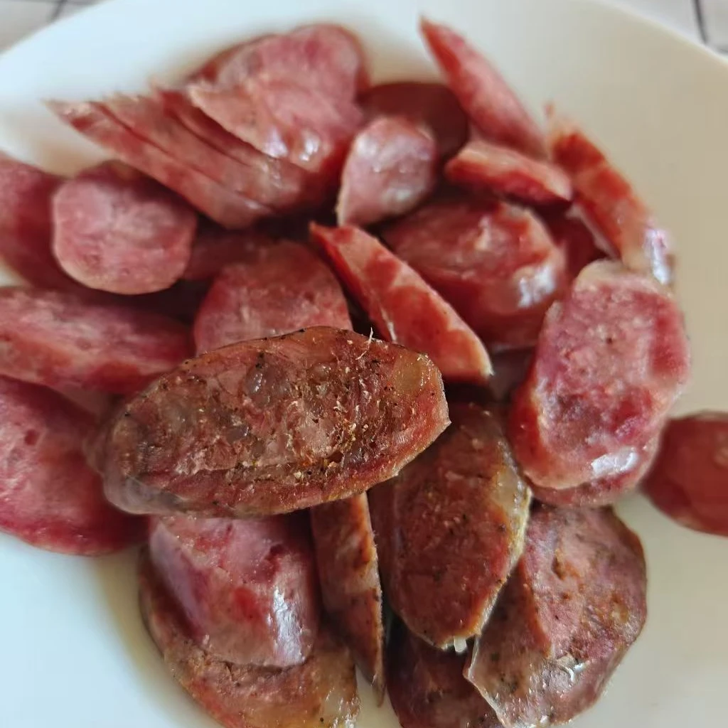 溧阳天目湖正宗农家乡村香肠腊味腊香肠腊肠传统工艺黑猪肉