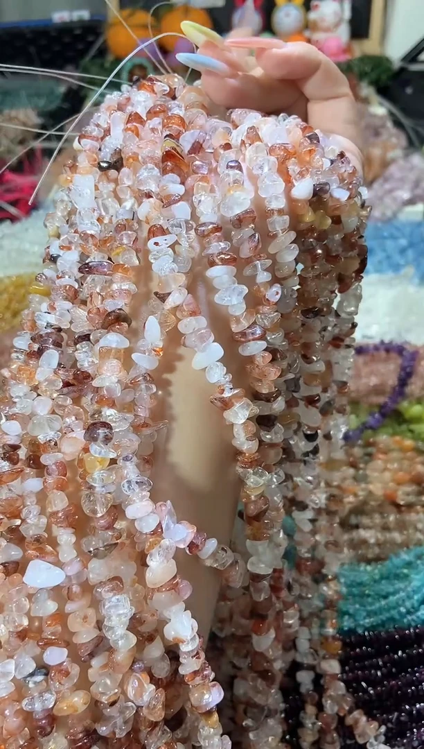 水晶珠宝半成品未镶嵌红胶花