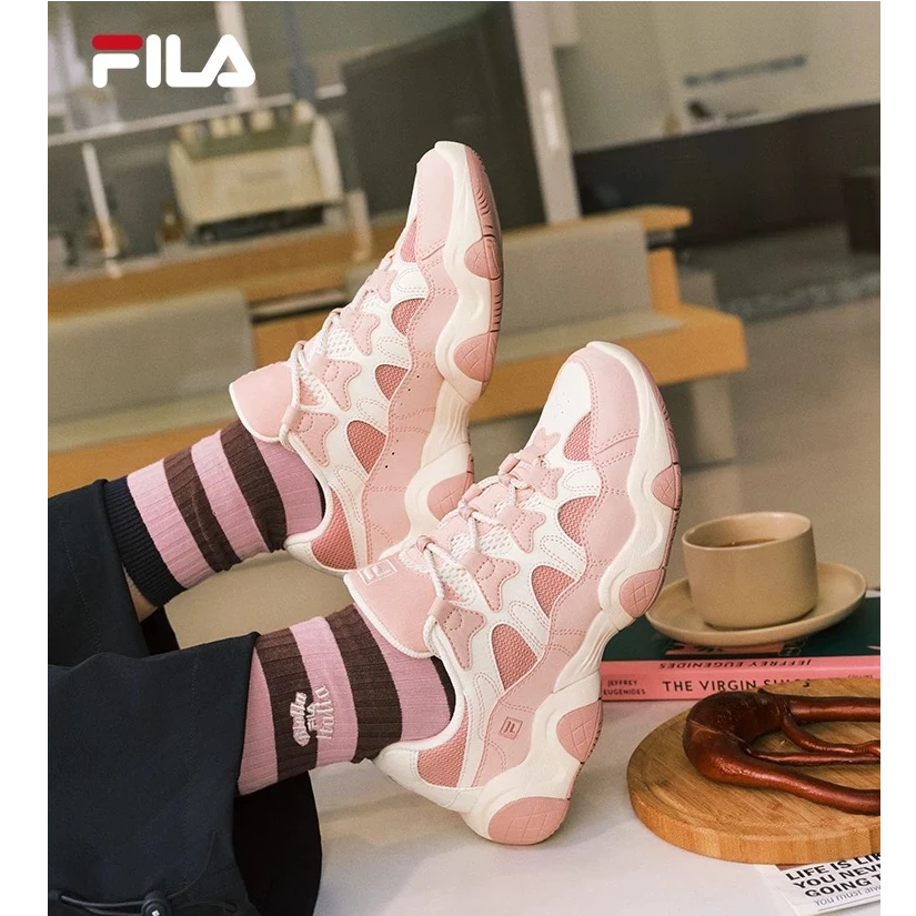 【爪爪鞋】斐乐女鞋JAGGER 复古运动鞋2025秋新款老爹鞋F12W532150F
