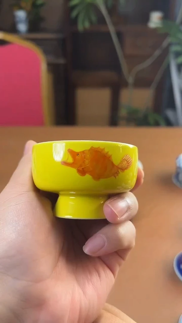 立勤堂矾红单鳜内竹高足杯