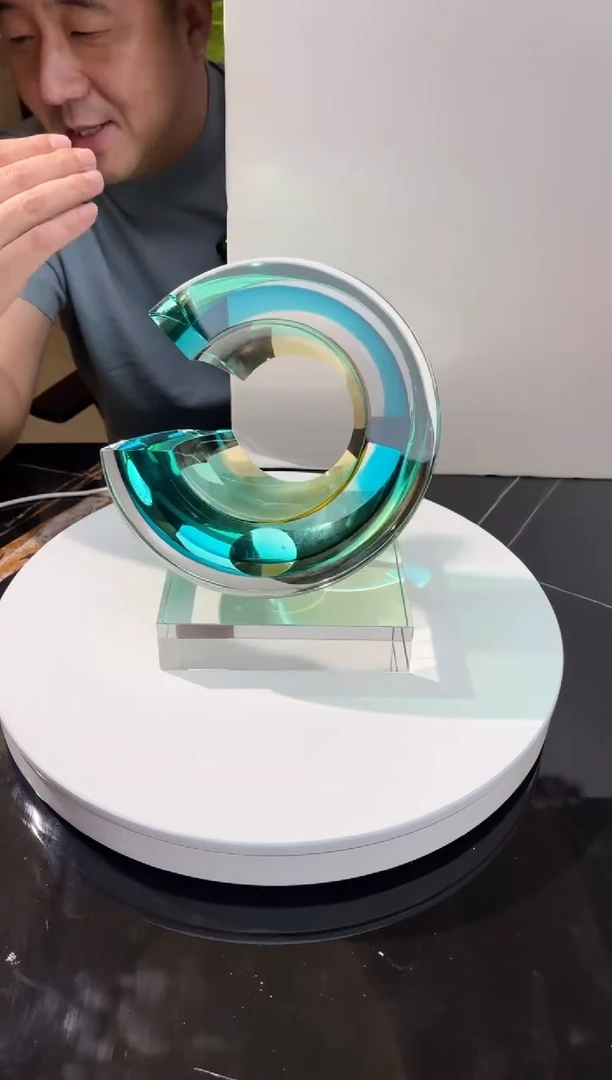 【闪购商品】摆件光之回声AJ00108+14*16白底座