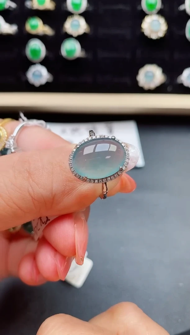 【闪购商品】翡翠戒指银S925镶嵌11111