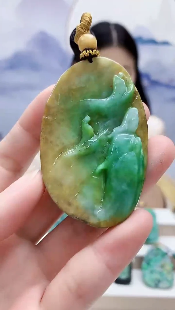 未镶嵌定制翡翠4812ry-毛货挂件135