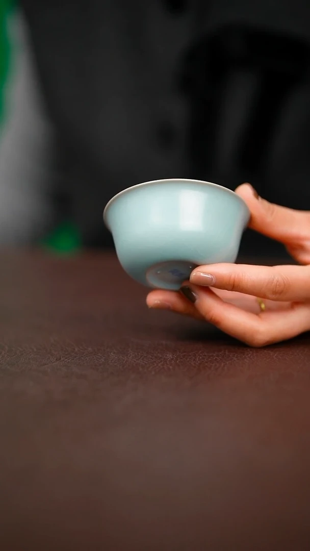 仿古支钉鸡缸杯青杰底款不完美简装