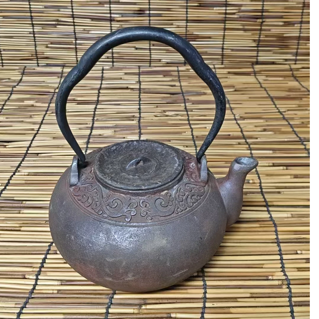 红皮福纹壶砂铁裸铁无涂层1.2升左右直播专用