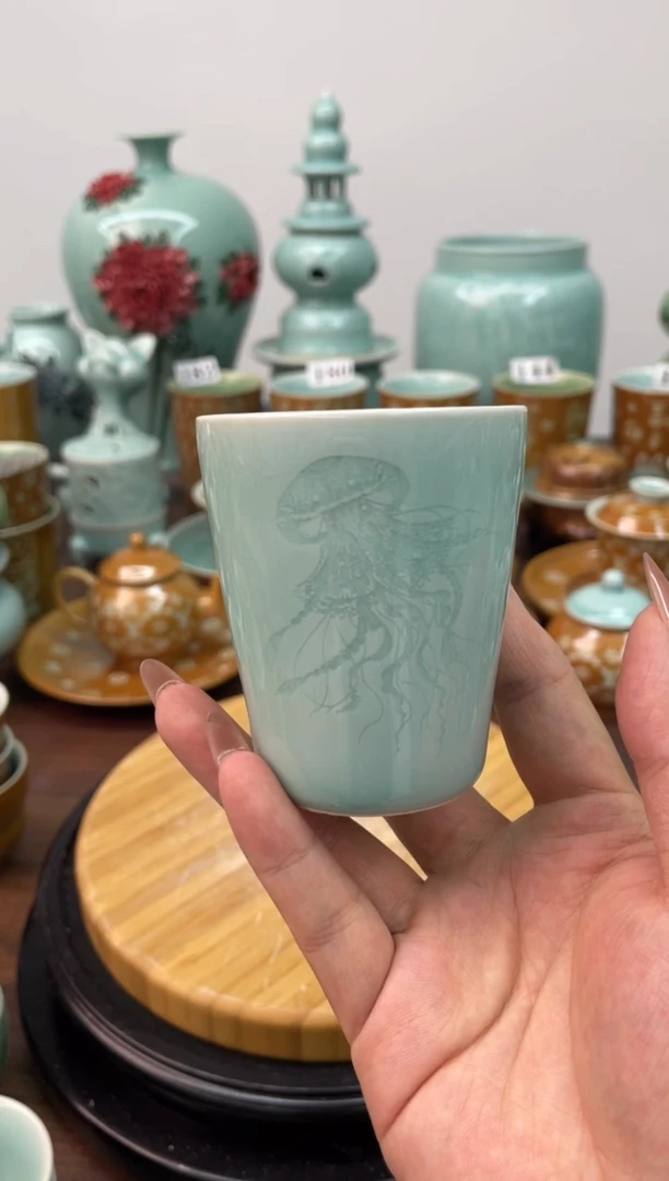 特价福利 微瑕 慧仙青瓷