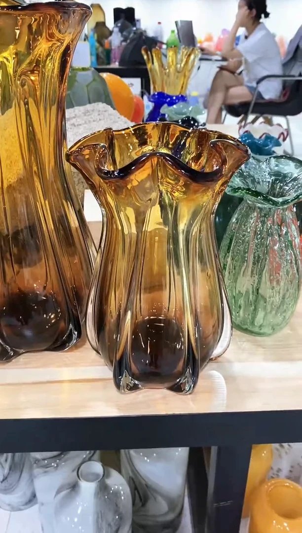 慕忆家手作琉璃花瓶小号