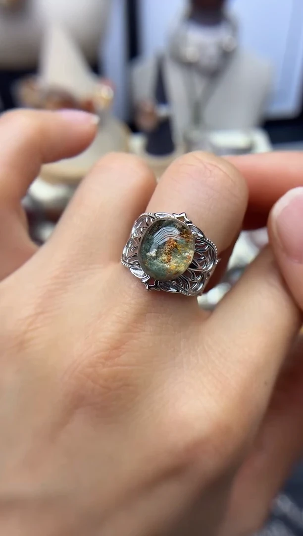 银S925镶嵌珠宝半成品水晶定制定制