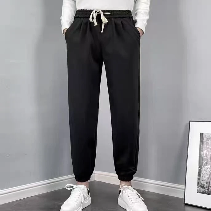 薄款纯色运动风夏季微弹力卫裤透气男士盐系少年感 8180