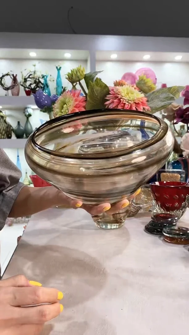 慕忆家手作琉璃花瓶微瑕