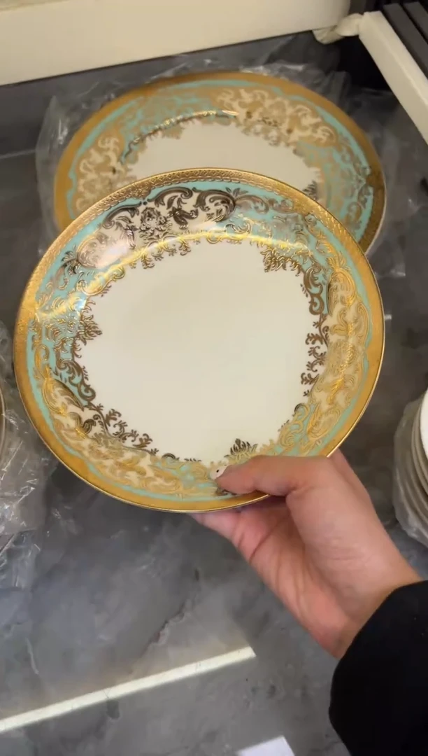 瓷片8寸深菜盘2个一单