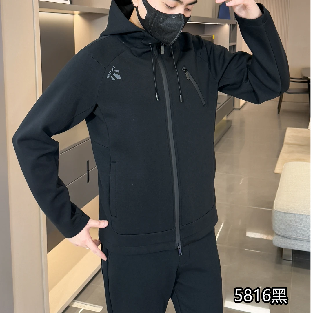 【银豆豆专属】25816拉链套装时尚潮流百搭休闲运动男士新款套装