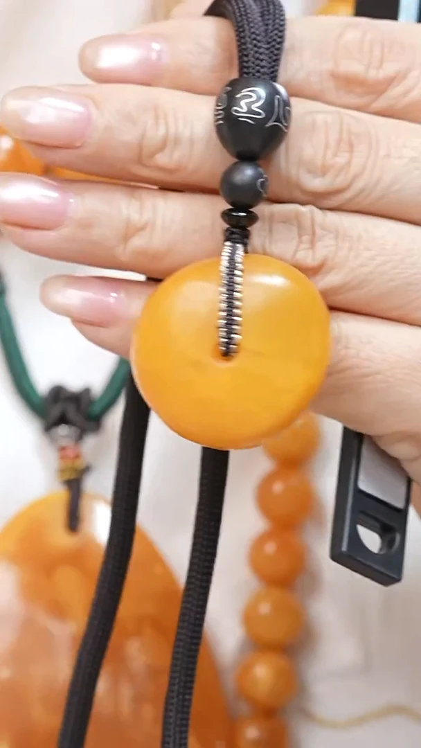 蜜蜡颈饰未镶嵌7665天然蜜蜡珠宝奇石全部保真