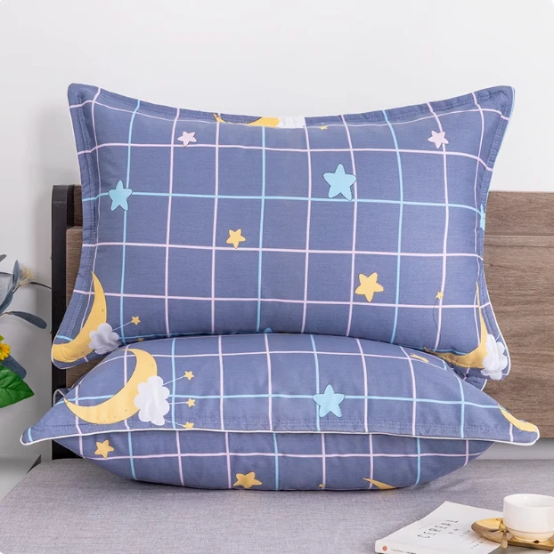 601-700纯棉枕套一对装全棉枕头套学生宿舍四季通用款新款加厚花