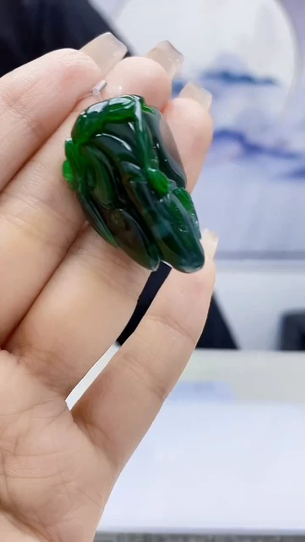 定制翡翠未镶嵌5145xx-毛货挂件31