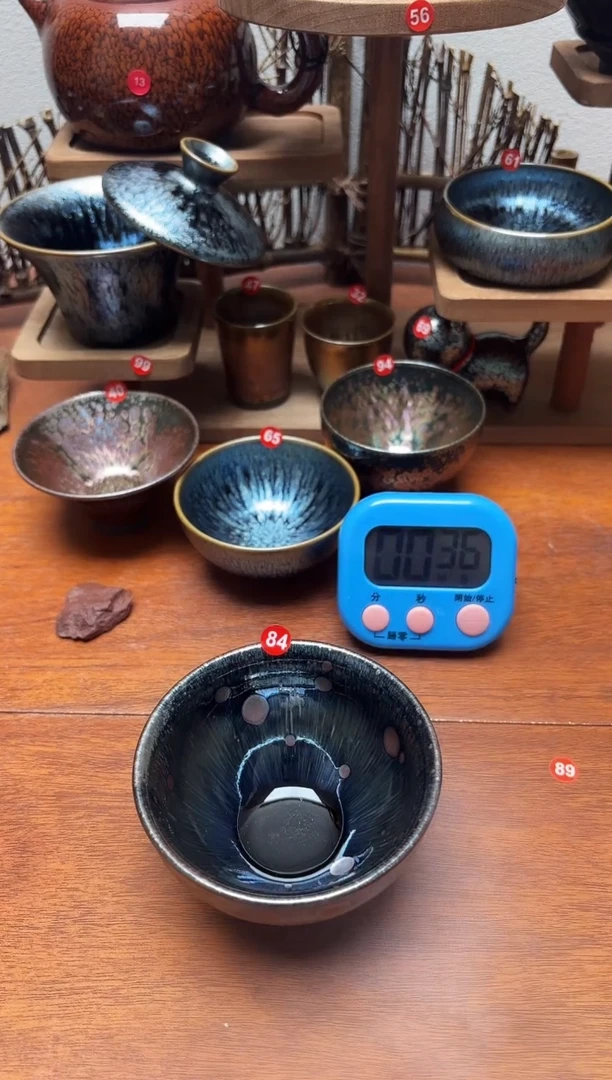 茶盏八*84号建盏工匠茶器