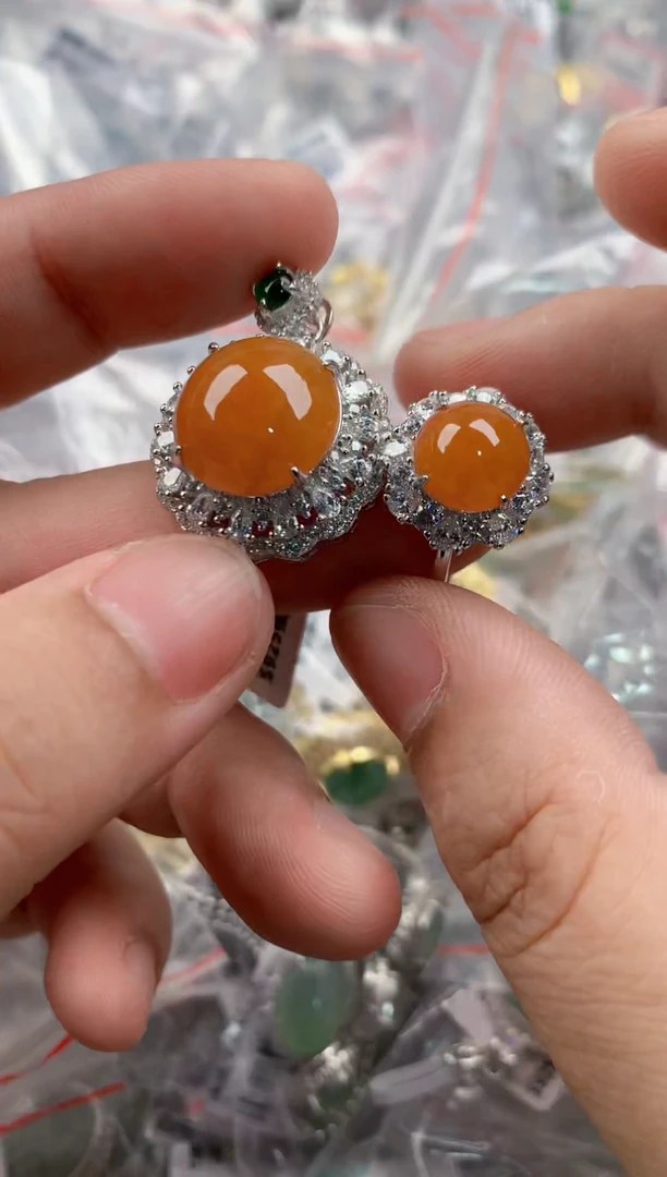 银S925镶嵌戒指翡翠111     6