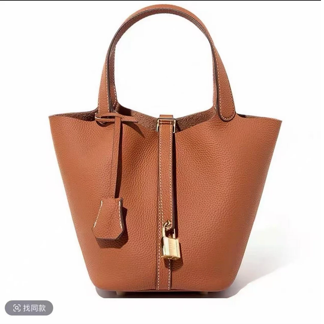 99新 Hermes/爱马仕 菜篮子18金水桶包【静文】BGE001440004/98新
