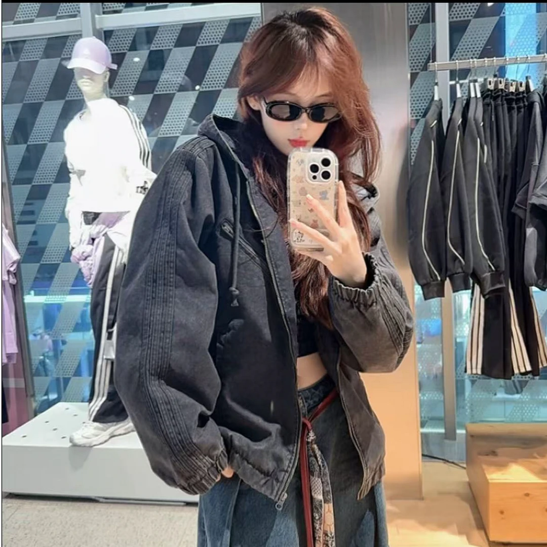 adidas阿迪达斯三叶草 时尚百搭秋冬保暖运动宽松连帽 KC2640 X