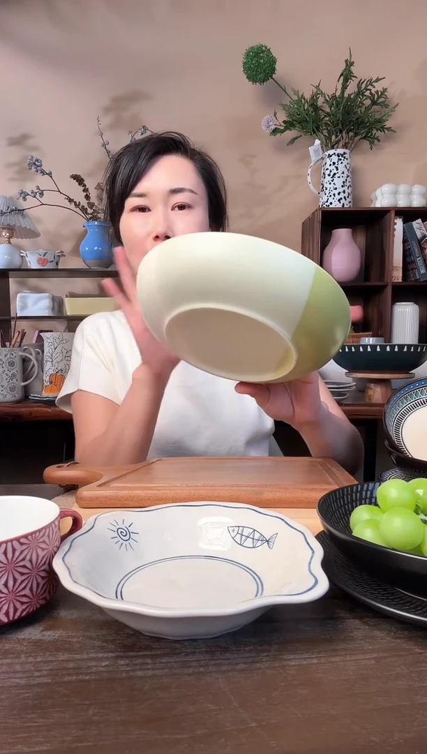 8.5英寸拼色麻点深盘微瑕