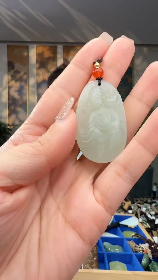 颈饰未镶嵌和田玉拍一发一多样性发货