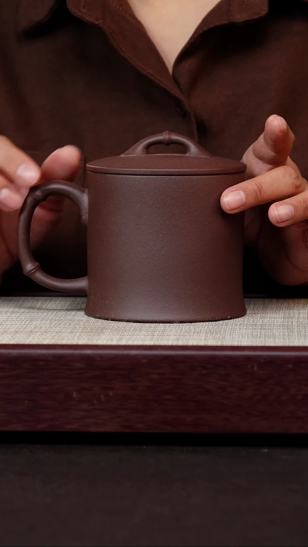 茶杯紫砂天青君子竹