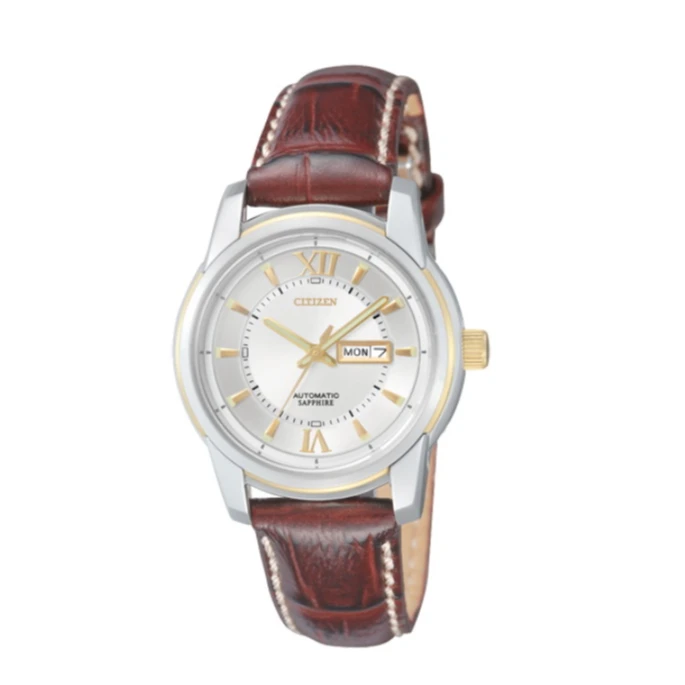 Citizen/西铁城全自动机芯防水真皮女士商务手表PD3421-00A